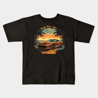 Dodge Viper 1991 - Classic Car Vector Design Kids T-Shirt